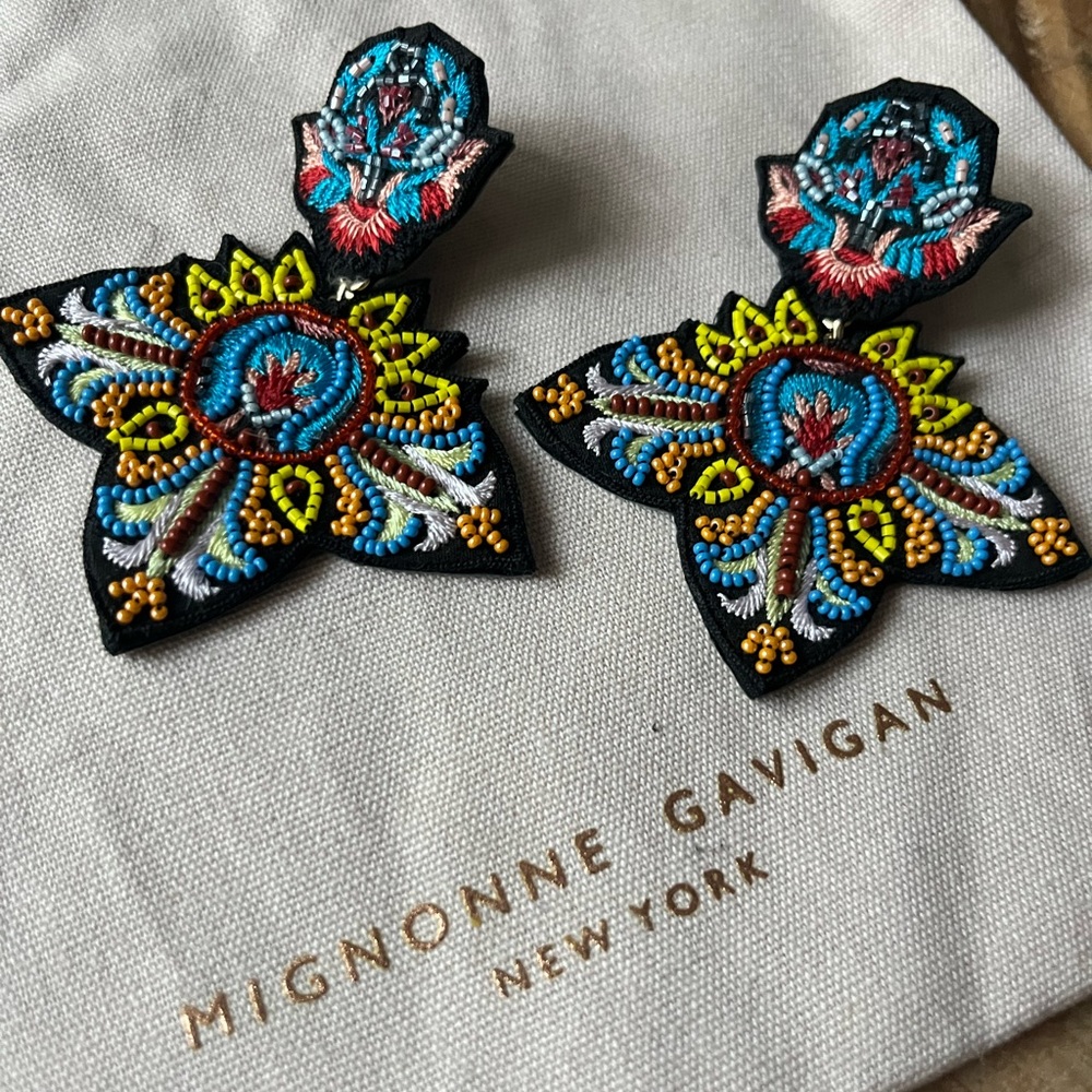 Mignonne Gavigan beaded earrings